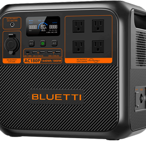 BLUETTI AC180P Portable Power Station 1440Wh Solar Backup